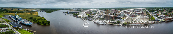 Aerial views of Wilmington, NC