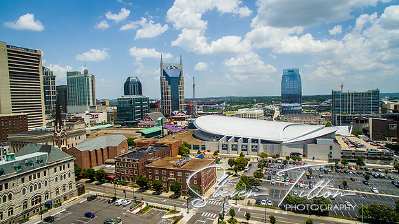 Aerial view of Nashville, TN