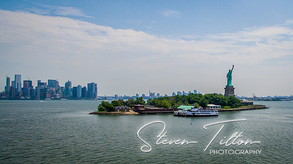 Aerial views from Liberty State Park, NI