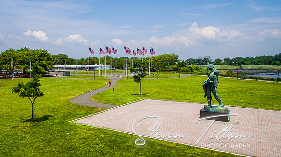 Aerial views from Liberty State Park, NI