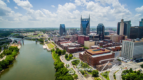 Aerial view of Nashville, TN