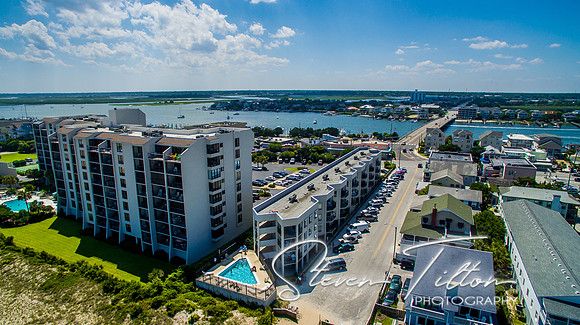 Aerial view of Wrightsville Beach, NC
