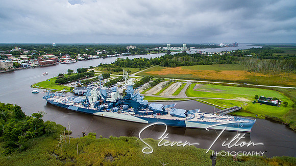 Aerial views of Wilmington, NC