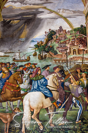 Piccolomini Library - Pinturicchio, Departure to the Council of