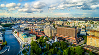 Aerial view of Moscow, Russia
