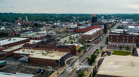Aerial views of Wooster, OH