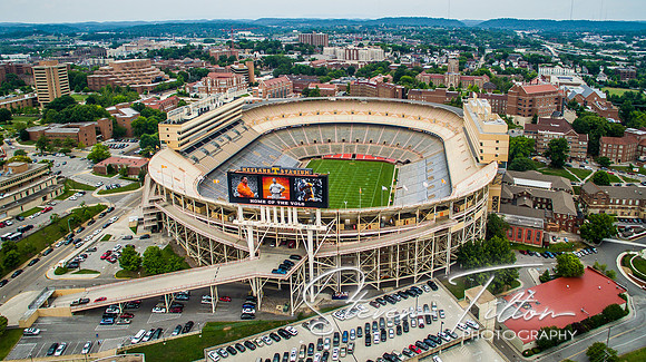 Aerial view of Knoxville, TN