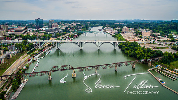 Aerial view of Knoxville, TN