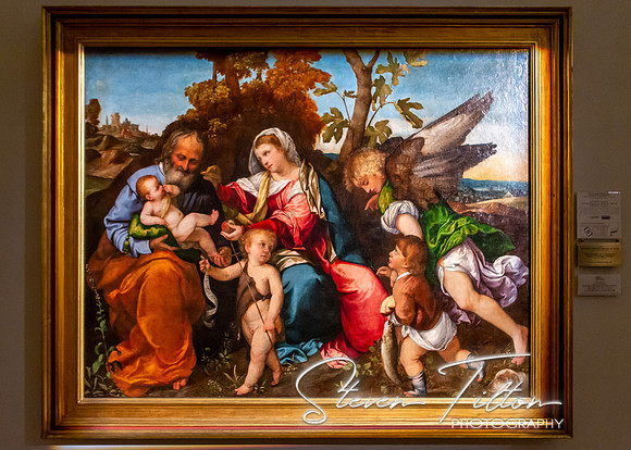 The Holy Family with Sain John, Tobias and the Archangel Raphael