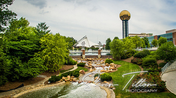 Aerial view of Knoxville, TN