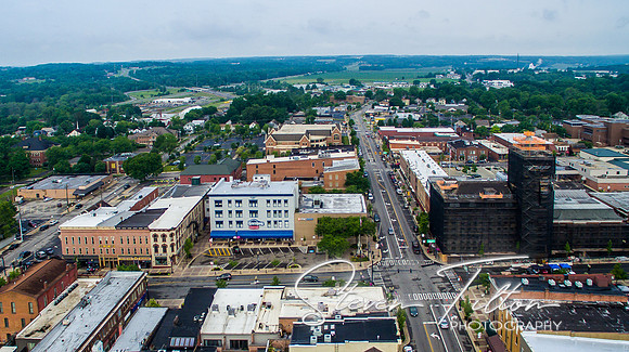 Aerial views of Wooster, OH