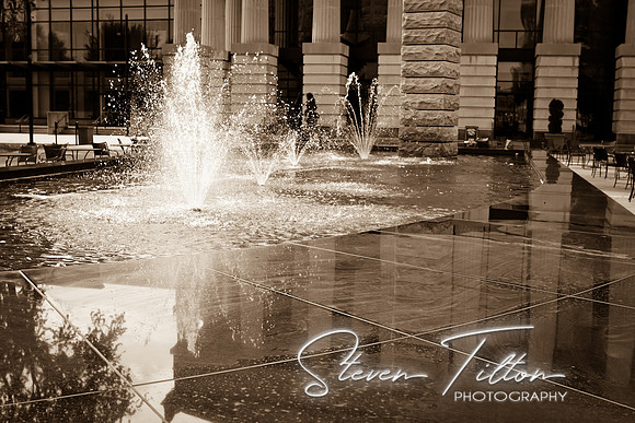 Raleigh Memorial Auditorium Fountain