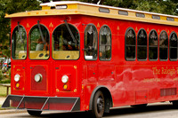 Trolly in downtown Raleigh
