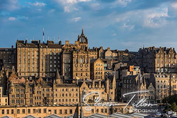 Market Street in downtown Edinburgh