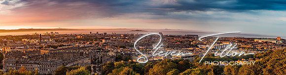 Sunset on Calton Hill