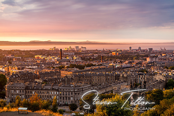 Sunset on Calton Hill