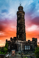 Nelson Monument Sunset