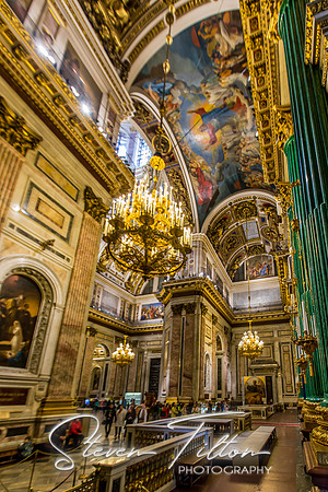 Saint Isaac's Cathedral or Isaakievskiy Sobor in Saint Petersburg, Russia, is the largest Russian Orthodox cathedral in the city.
