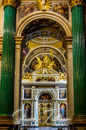 Saint Isaac's Cathedral or Isaakievskiy Sobor in Saint Petersburg, Russia, is the largest Russian Orthodox cathedral in the city.