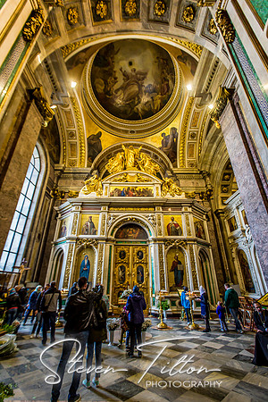Saint Isaac's Cathedral or Isaakievskiy Sobor in Saint Petersburg, Russia, is the largest Russian Orthodox cathedral in the city.