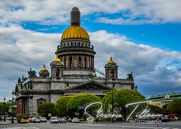 Saint Isaac's Cathedral or Isaakievskiy Sobor in Saint Petersburg, Russia, is the largest Russian Orthodox cathedral in the city.