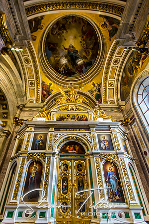 Saint Isaac's Cathedral or Isaakievskiy Sobor in Saint Petersburg, Russia, is the largest Russian Orthodox cathedral in the city.