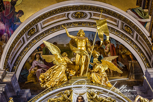 Saint Isaac's Cathedral or Isaakievskiy Sobor in Saint Petersburg, Russia, is the largest Russian Orthodox cathedral in the city.