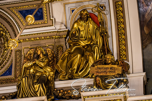Saint Isaac's Cathedral or Isaakievskiy Sobor in Saint Petersburg, Russia, is the largest Russian Orthodox cathedral in the city.