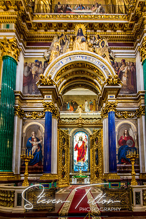 Saint Isaac's Cathedral or Isaakievskiy Sobor in Saint Petersburg, Russia, is the largest Russian Orthodox cathedral in the city.