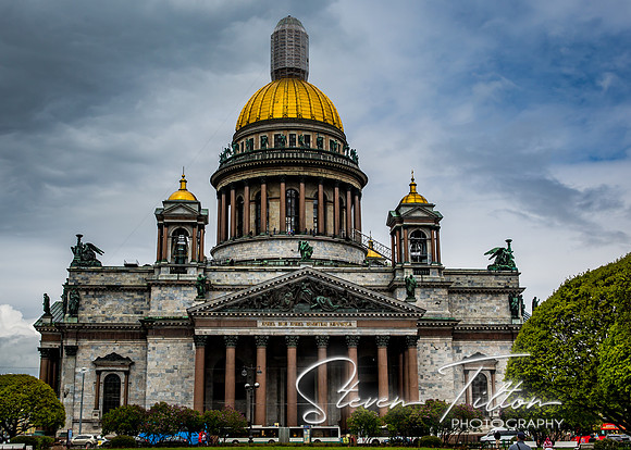 Saint Isaac's Cathedral or Isaakievskiy Sobor in Saint Petersburg, Russia, is the largest Russian Orthodox cathedral in the city.