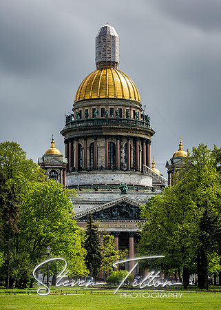Saint Isaac's Cathedral or Isaakievskiy Sobor in Saint Petersburg, Russia, is the largest Russian Orthodox cathedral in the city.