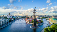 Aerial view of Moscow, Russia