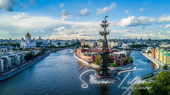 Aerial view of Moscow, Russia