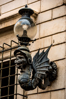 Various sights of interest walking  down the streets of Rome