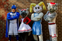 Duke, NCSU and UNC Mascots