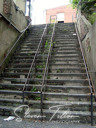 Stone stairway leading up
