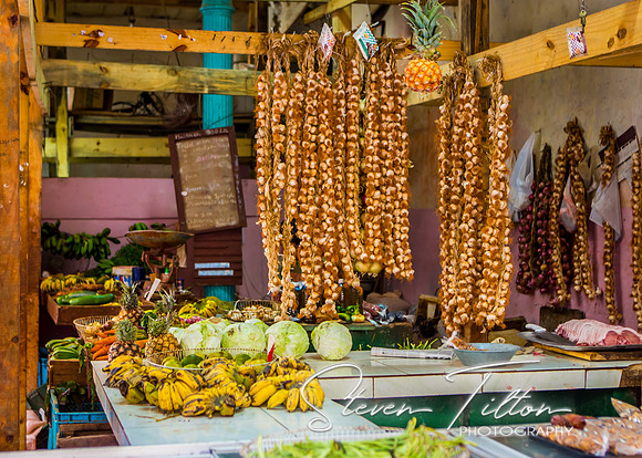 Meat, Fruit and Vegetable Market with tropical locale products in Havana, Cuba