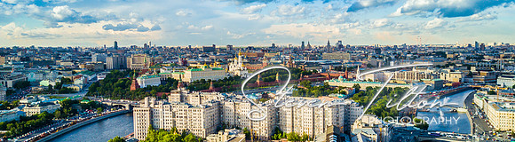 Aerial view of Moscow, Russia