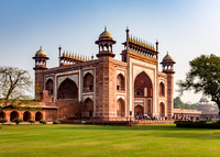 The Great Gate leading to The Taj Mahal.