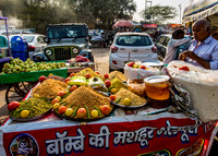 Local merchant selling outside of Agra Fort.