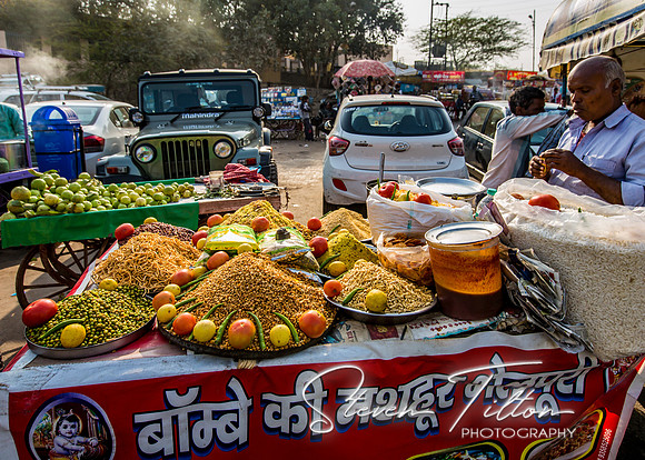 Local merchant selling outside of Agra Fort.