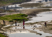 The Yamuna River outside of the Tomb of I'timad-ud-Daulah