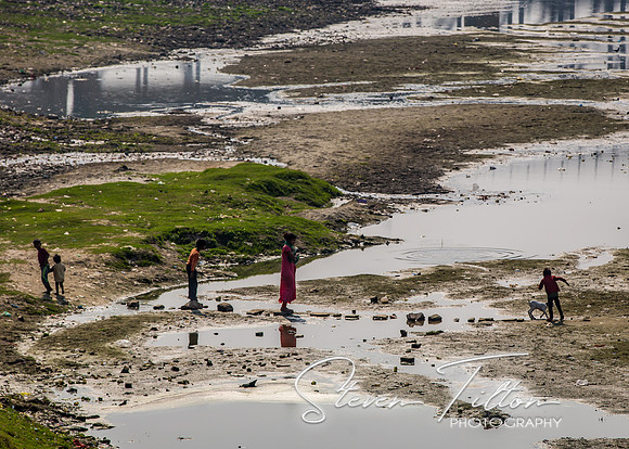 The Yamuna River outside of the Tomb of I'timad-ud-Daulah