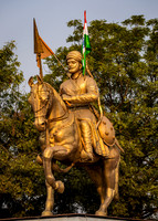 Statue of a riding soldier