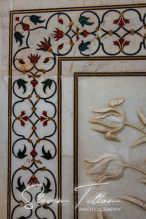 Marble inlays of The Taj Mahal