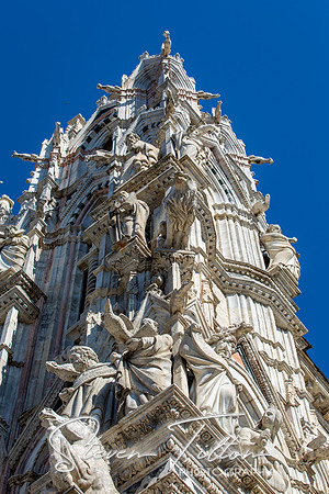Siena Cathedral Gargoyles and Saints on façade