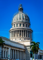 Havana Cuba Capitol building undergoing repairs
