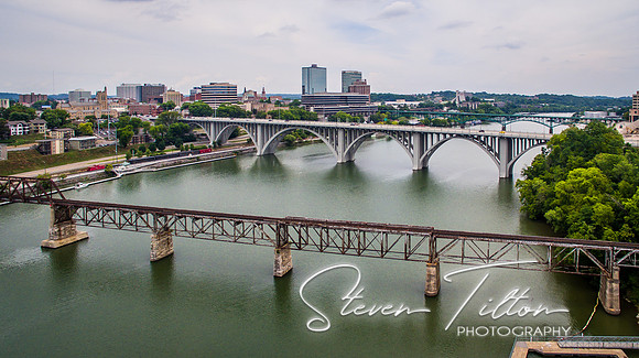 Aerial view of Knoxville, TN