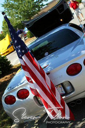 Corvette & Flag