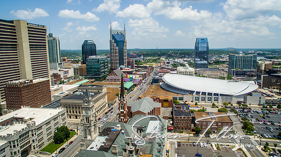 Aerial view of Nashville, TN
